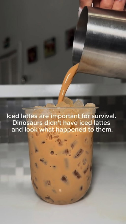 We’d definitely still be walking with Dino’s if they had iced lattes 🦕☕️✨

#coffee #coffeeathome #barista #coffeelovers #icedlatte