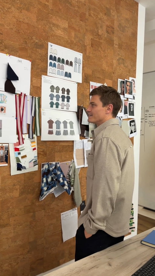IN THE STUDIO: Oliver Cheshire, Designer, Founder and Creative Director of CHÉ Studios, on the inspiration behind the collection.

"It's very much based around smoky jazz clubs, 60s avant garde artwork"