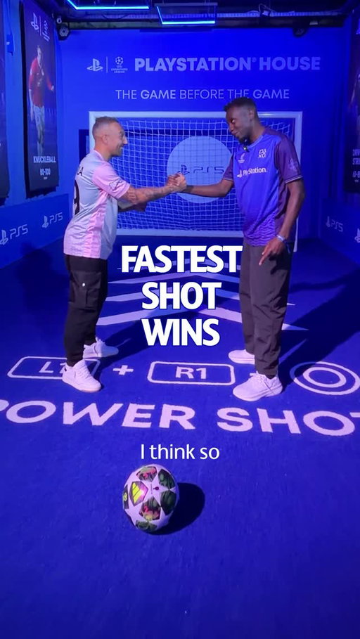 The UEFA Champions League final starts on PS5 🎮⚽ @santicazorla and @blaisematuidiofficiel play out their own #UCLfinal at @PlayStation House in Budapest. 🎮🏠 

#PlayStationHouse
