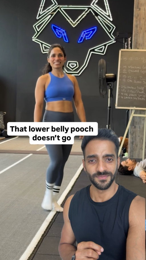 Share this with a woman who needs to stop fighting hers.
Pallavi transformed everything but the lower belly pooch stayed. It was always meant to.