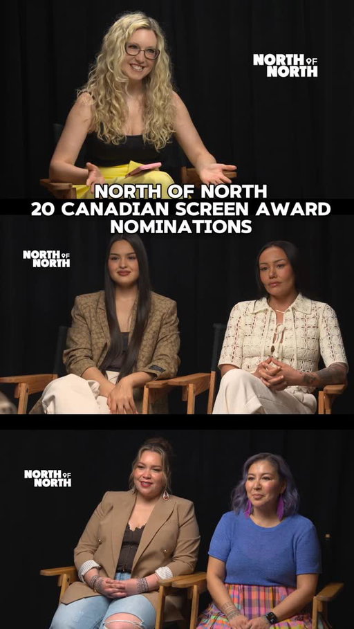 Congratulations to North of North on 20 Canadian Screen Award nominations — an outstanding recognition for this remarkable team.

I had the opportunity to sit down with co-stars Anna Lambe and Maika Harper, along with co‑creators, co‑writers, and co‑executive producers Stacey Aglok MacDonald and Alethea Arnaquq‑Baril, to discuss what this recognition means to them, the team, and to Inuit storytelling.

Co‑produced by CBC and Netflix in partnership with APTN, and produced by Red Marrow Media and Northwood Entertainment, the series follows Siaja (Anna Lambe) as she navigates reinvention, motherhood, relationships, and community life in Ice Cove.

Season 1 is now streaming on CBC Gem, APTN+, and Netflix in Canada — and on Netflix worldwide.