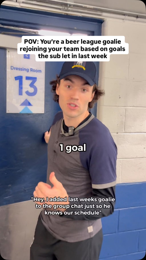 How many goals did your last goalie sub let in? 😆

Follow us for more funny hockey videos! @talkinghockey #hockeygoalie #hockeylife