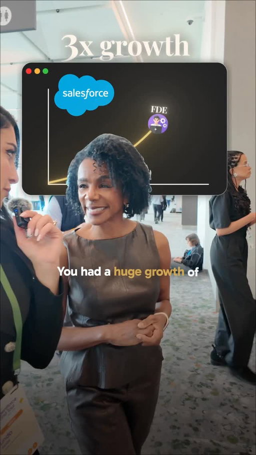 There has been an 800% increase in FDE (forward deployed engineer) job postings in the past year 🤯

So I had to ask the INCREDIBLE Leah McGowen-Hare, SVP of Forward Deployed Engineering @salesforce , whose team tripled in just six months, how they define the role and what they look for when they hire

Last month I attended Agentforce World Tour NY and Leah’s keynote was absolutely fantastic! One of the best speakers I’ve seen. I was fangirling 🥹🤍

An FDE is a deep technical expert across the Agentforce suite, part tech guru, part business consultant, the person who can make or break an AI agent launch. Leah’s take: they’re the unicorns on the front line with customers, with a direct line back to product so what they learn in the field shapes the roadmap. And who they hire for it? The curious ones. The constant learners and tinkerers who want to stay on the brink of the newest tech

#SalesforcePartner