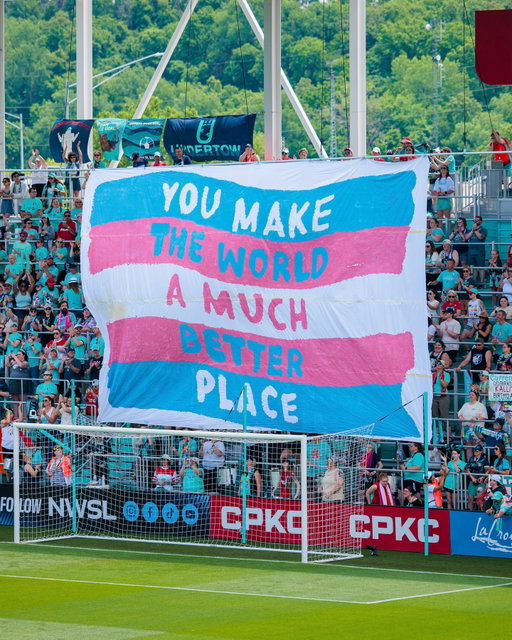 You make the world a much better place 🏳️‍⚧️✨

Shoutout @kcbluecrew for the TIFO 🫶