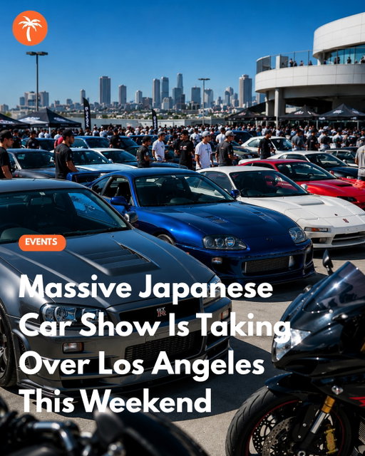 One of Los Angeles’ biggest Japanese car events of the year is returning this Sunday as the Japanese Car Cruise-In & Motorcycle Show takes over the parking structure at Petersen Automotive Museum. The event is expected to bring together thousands of JDM enthusiasts, collectors, builders, and motorcycle fans to showcase everything from iconic Nissan GT-Rs, Toyota Supras, Honda NSXs, Mazda RX-7s, custom imports, time-attack builds, rare motorcycles, and heavily modified show cars from across California. 

📍 6060 Wilshire Blvd, Los Angeles, CA 90036
📅 Sunday, May 31, 2026
⏰ 9:00 AM – 12:00 PM

Spectator admission is free and includes access to the main cruise-in areas, while registered show vehicles will fill multiple levels of the Petersen garage. Organizers say this year’s event will also feature special activations tied to the upcoming Forza Horizon 6 release, including racing simulators, gaming experiences, featured vehicles, and interactive displays. The annual cruise-in has become one of the museum’s most anticipated events and regularly draws massive crowds from all over Southern California.
#LA #losangeles