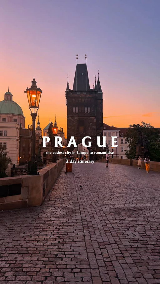Steal my 3 day itinerary for your next trip to Prague 💛

🌅 Day 1: Old Town & Charles Bridge (Golden Start)

Sunrise (non-negotiable):

* Charles Bridge
 → Shoot facing the towers with soft backlight
 → Then turn toward the castle for that layered skyline

Early morning:

* Old Town Square
* Astronomical Clock
 → Empty square shots are only possible before 8am

Hidden angle:

* Klementinum tower view
 → One of the best skyline shots, often overlooked

Food / aesthetic stop:

* Café Savoy
 → Go mid-morning for soft window light

Golden hour + sunset:

* Back to Charles Bridge
 → Different mood entirely—warmer, cinematic, more movement

🏰 Day 2: Castle Side & Classic Views

Early morning:

* Prague Castle
* St. Vitus Cathedral
 → Arrive right at opening to avoid crowds

Walk down:

* Golden Lane
* Lennon Wall

Midday break (less photogenic hours):

* Eska
 → Editorial, minimal interiors

Best afternoon viewpoint:

* Letná Park
 → Wide shot over bridges = one of Prague’s strongest visuals

Sunset spot (top tier):

* Riegrovy Sady
 → Clean view, less tourist-heavy, golden light hitting the city

🌿 Day 3: Soft, Local, Cinematic

Morning:

* Petrin Hill
* Petrin Tower
 → Slightly dreamy, almost Paris-like frames

Hidden gem:

* Strahov Monastery Library
 → One of the most visually striking interiors in Prague

Slow content moments:

* Café Letka
 → Local, understated, natural light

Final golden hour option:

* Vltava riverbank OR quieter side streets in Malá Strana
 → Look for shadows, textures, less obvious frames

#visitprague #shotonosmo #djiawards #djipocket3

Prague itinerary 3 days, things to do in Prague, where to stay Prague, Prague restaurants guide, Prague travel guide