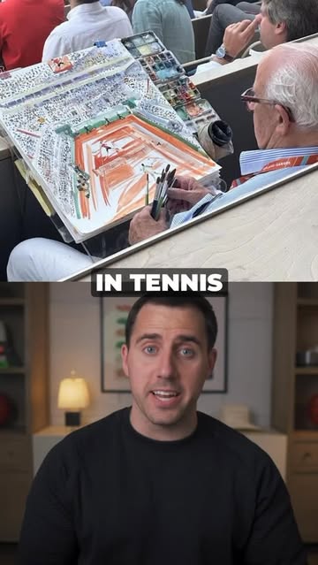 The most exclusive seat at Roland Garros belongs to a painter 👏