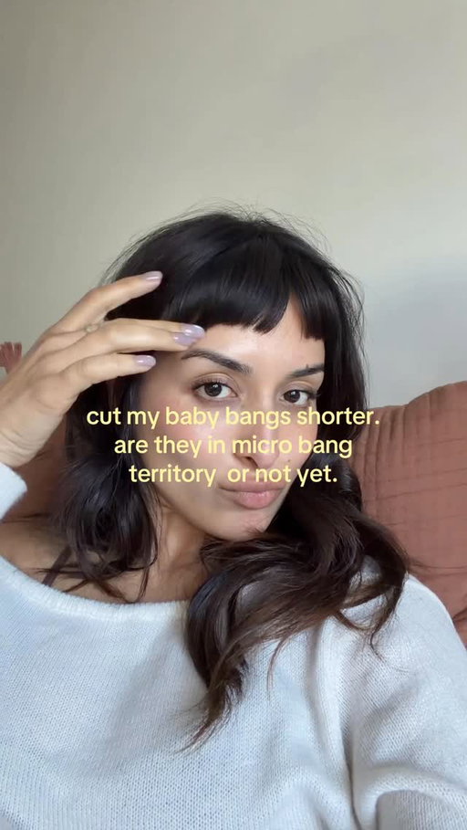 have I entered micro bang territory yet ★ #microbangs #babybangs