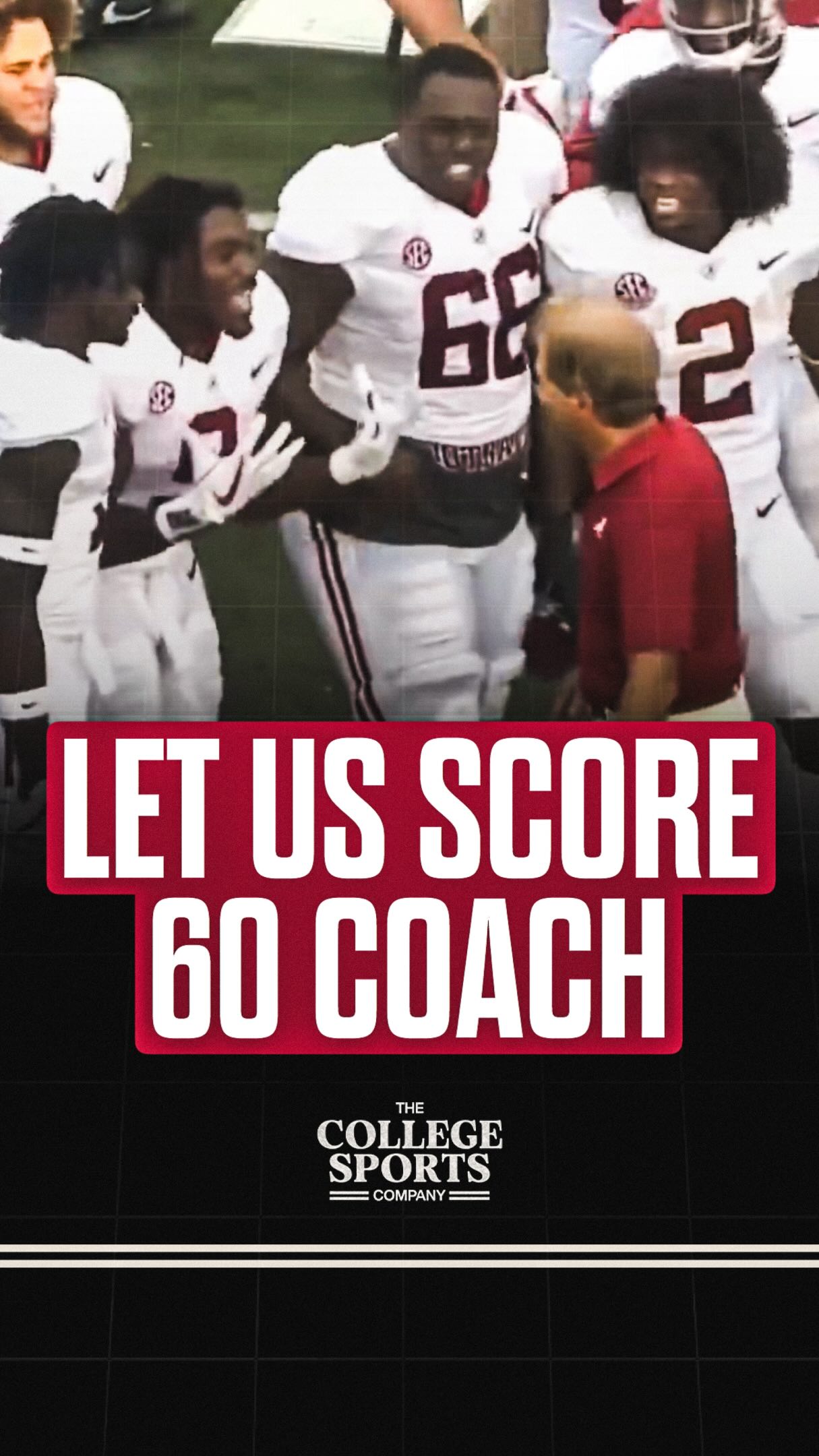 Posting one college football clip every day until the start of the season 🏈

When Alabama players were BEGGING Nick Saban to let them score 60 in a shutout vs Vanderbilt 😭🔥

#alabama #rolltide #football #cfb #collegefootball