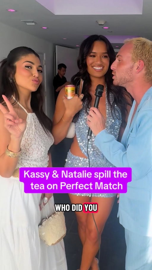 Needed the #perfectmatch tea @kass.c @natcruzzz delivered #miamiswimweek #cupshe #perfectmatchnetflix