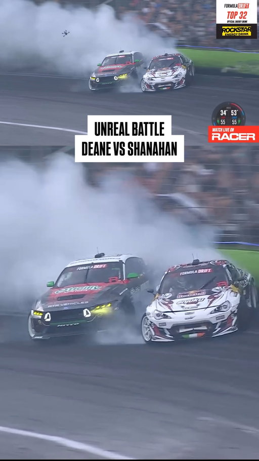 DOOR. TO. DOOR. 🤯 An unreal battle as @JamesDeane130 chases @ConorShanahan79 in Orlando.

Presented by @RockstarEnergy

#FormulaD #FormulaDRIFT #FDORL