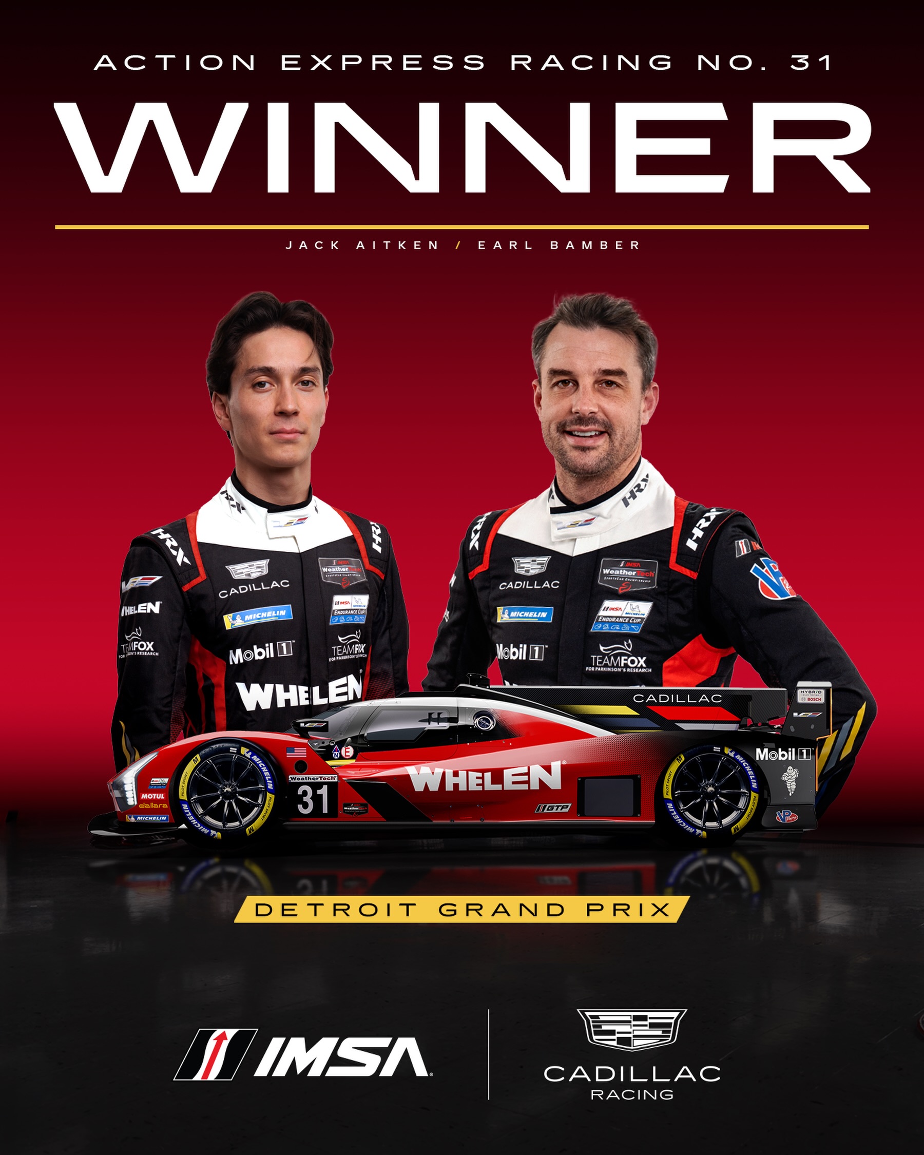 There’s nothing like winning on your home streets. Congrats @ax_racing on winning at the Detroit Grand Prix