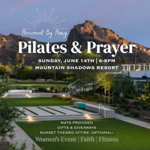 SUNSET PILATES & PRAYER @mountainshadowsaz is LIVE!! Tickets are limited & linked in bio!

See you June 14 Sunday 6pm✨🤸🏼‍♂️💛

#arizona #christian #pilates #mountainshadowsaz #womensevent