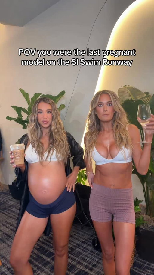 Passing the torch tonight 🤪 @si_swimsuit @katieaustin