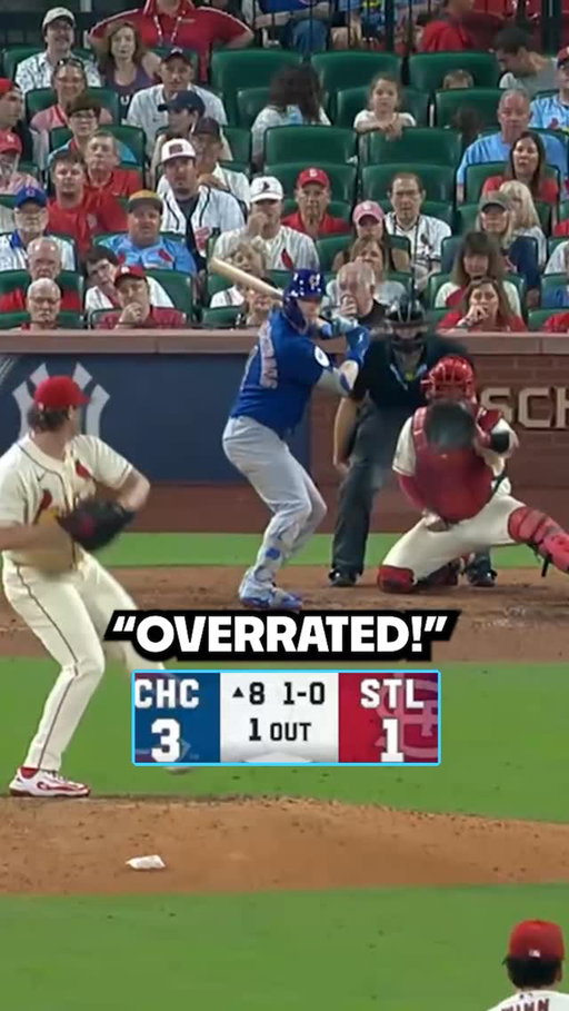 PCA answers “overrated” chants by blasting one into the Tarps Off section

#pca #mlb #cubs #sports