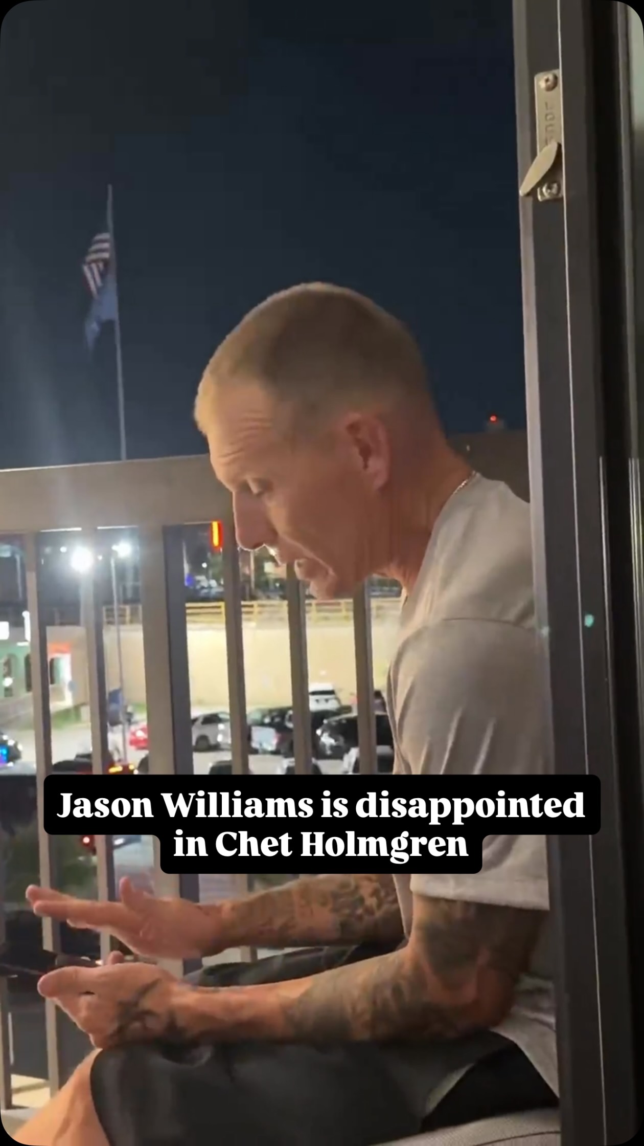 J Will wants Chet Holmgren to act like he cares a little more