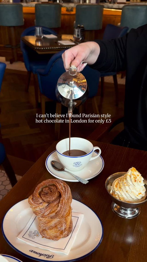 Did you know you can get Parisian style hot chocolate in London for only £5? ☕️🍫

We all know London can be expensive, but instead of travelling all the way to Paris, you can get the classic thick Parisian style hot chocolate here in the city for only £5 for a pot with Chantilly cream on the side - the perfect sweet treat 

📍 Richoux, Oxford Circus 

#hotchocolate #london #thingstodoinlondon #placestovisitinlondon #londoneats