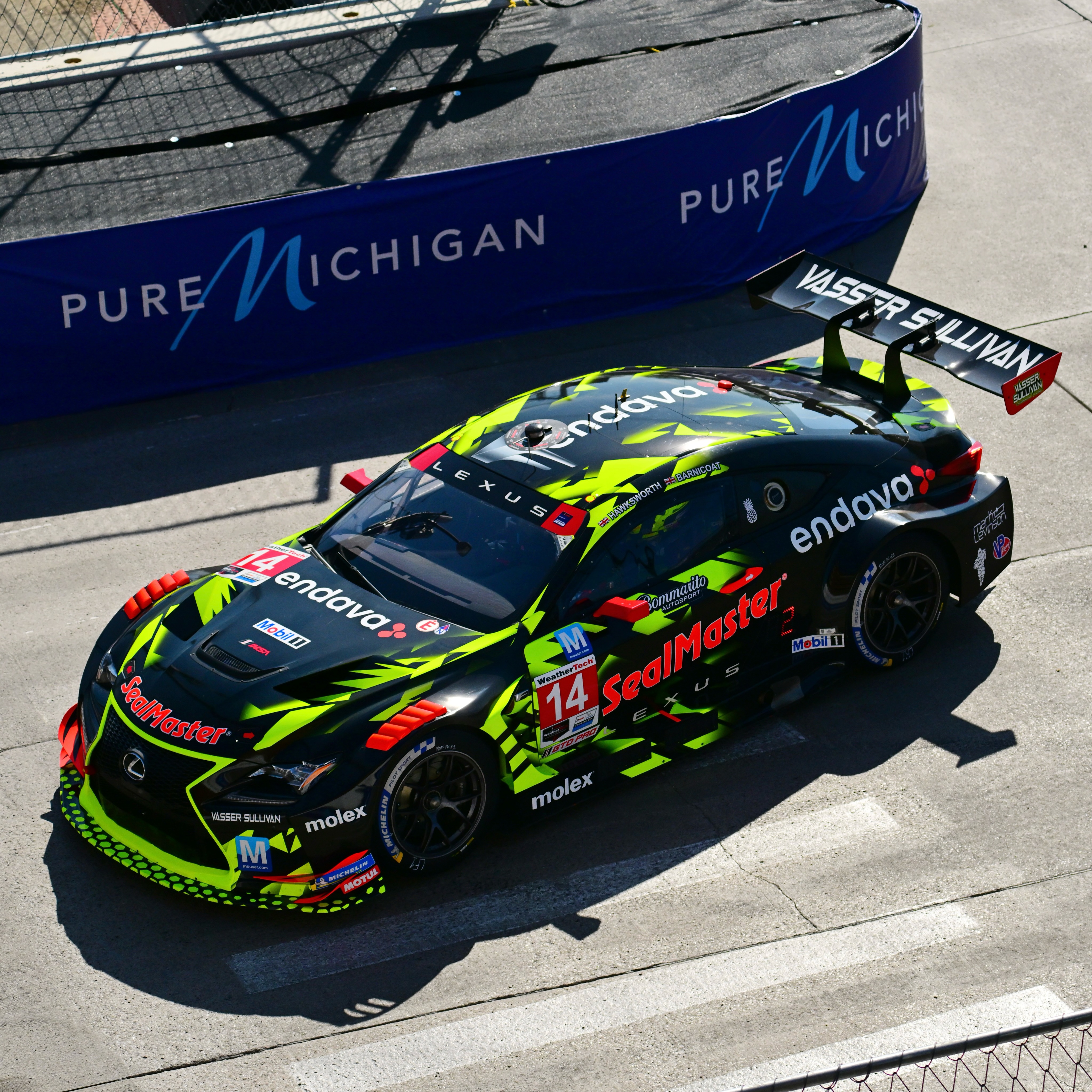 When the race car drives where the street car lives! The RC F GT3 took on downtown streets during the Detroit Grand Prix race weekend!