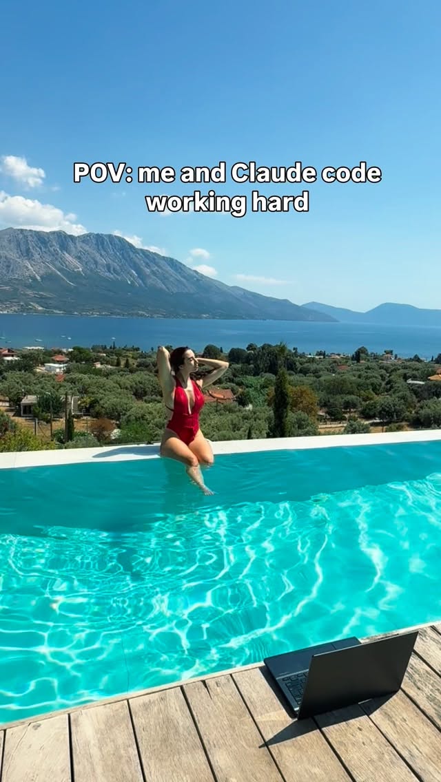 Who’s babysitting agents? 👀👇before opus 4.8 swarms and auto mode this was more the case 😅 now this summer will be even more “working hard or hardly working”… EURO SUMMER LETS GOOOO 🎉🎉

Also lol used Claude Code to plan my hot girl euro  summer and now I have Amsterdam, Monaco F1, Sicily kitesurfing, London tech week, Cannes Lions and VidCon all in June 🏎️🪁

the AI optimized. finally someone gets me 😅 

Idk who originally started this trend but I’ve seen a few so had to jump on but plz tag if you know the original 😅 

Also should I buy a motorcycle in Europe? 👀

#ai #digitalnomad #vibecoding