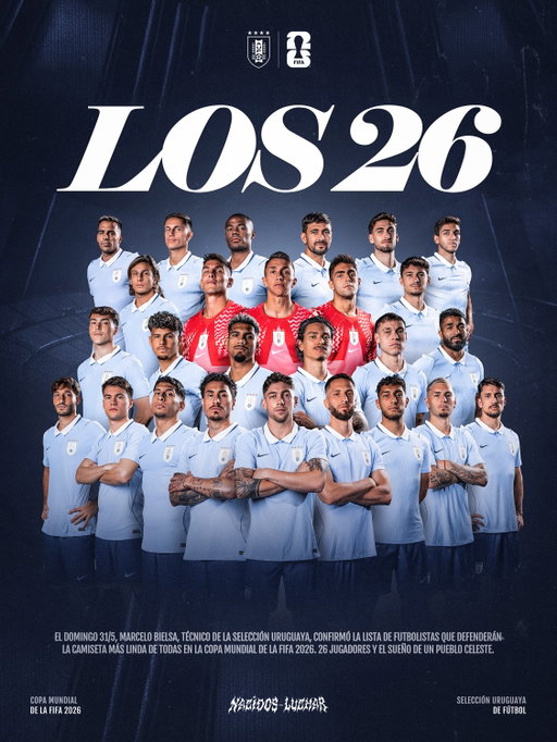 La lista final, los 26 elegidos de Marcelo Bielsa para representar al país en la Copa Mundial 📋