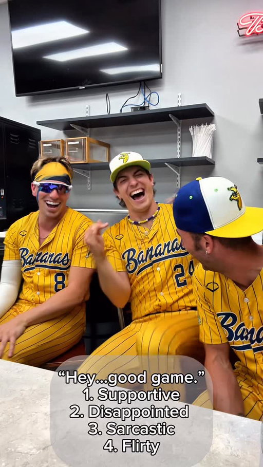 Hey, good game ;) #hey #savannahbananas #family #acting