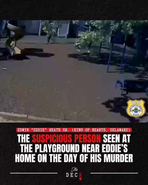 Witnesses told police that on the day of Eddie Heath’s murder, they noticed a suspicious person hanging around the Fox Run community playground close to Eddie’s place.

Sgt. DiSabatino's working theory is that the man in this video was calling the shooter to enact Eddie's homicide, but he has never been identified.

Listen to the full episode at the link in bio.