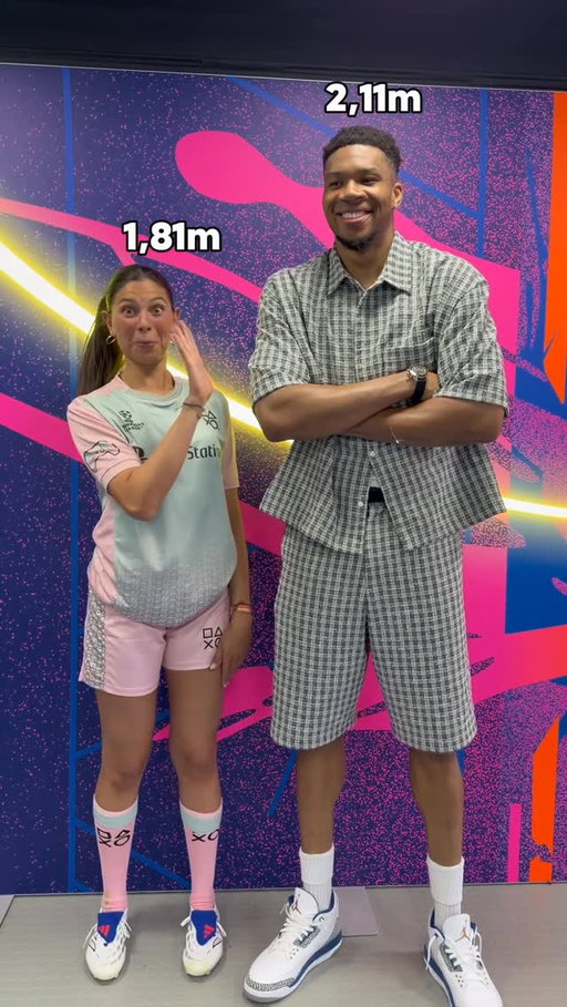 Michiel has been really quiet since he met @giannis_an34 😅📏