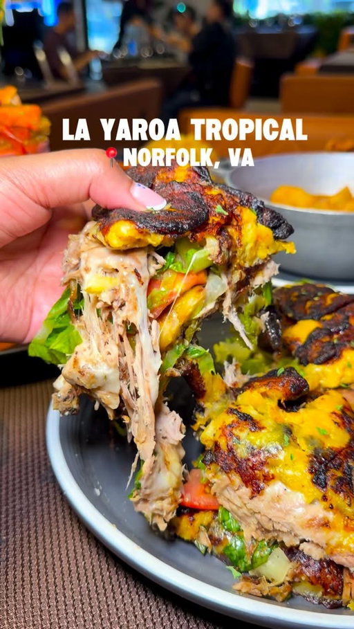 Omg! @layaroatropical is so good! 🔥 Idk what it was like before the renovations but I love the current decor and vibe. This is the perfect place to go for a nice happy hour, the drinks are great! 

One of the owners did give me a disclaimer and let me know the food can take a little while just because of how things are prepared especially if it’s busy so just passing that message along if you ever go and it’s busy. 

I will be back this week because yeah….that potato ball and trifungo was soooo delicious. Make sure to add this place to your list! 

What I got: 

Trifungo - 10/10
Fried XL potato ball with beef - 10/10
Pancon sandwich - 10/10
Chicken & cheese empanada - 8.8/10 
Beef empanada - 7.5/10
Pizza empanada - 6.8/10
Chicken Stew - 6.8/10
Fried Chicken -  7/10 
Flan - 8/10 

Passionfruit Mojito - 8.5/10
XL Ocean PR (fishbowl drink) - 9/10
Mango Passionfruit Spicy Daiquiri (frozen drink) - 10/10 

•

•

#757 #hamptonroadsva #norfolkva