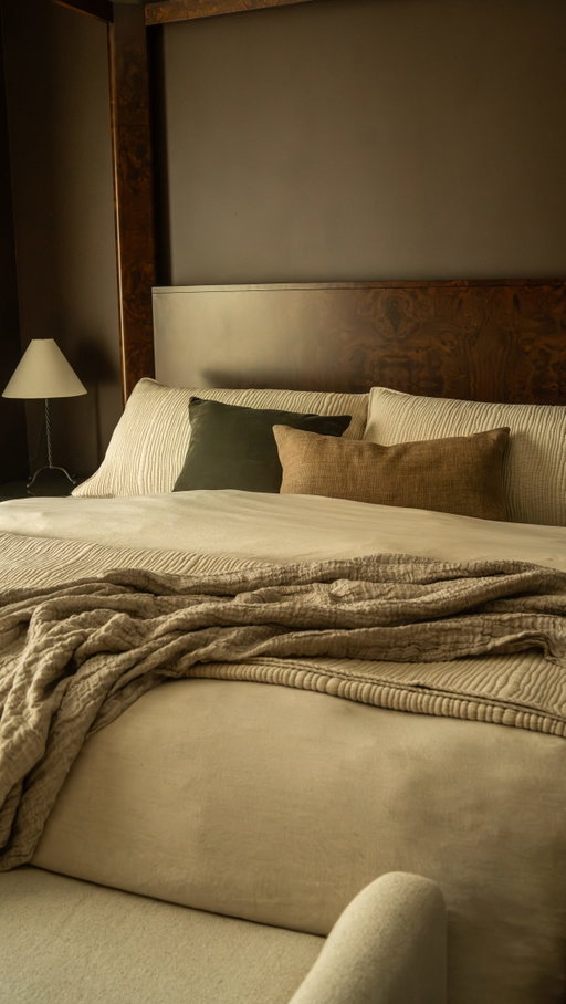 Summer bedding is all about lighter layers, effortless drapes and no fuss fabrics. The @potterybarn Belgian Flax Linen has always been a favorite of mine and the Coastal Quilt line adds some needed texture and lighter tones to counter all of the moodiness.

Even a darker bedroom can be a bit lighter and breezier for summertime! What do you think of this look? ☀️