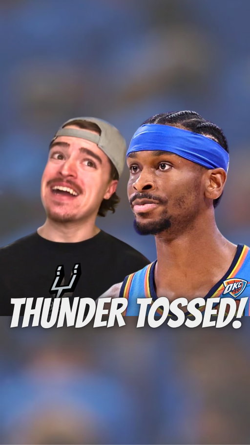 The San Antonio Spurs quiet the defending champ Thunder…will the Spurs win the NBA Finals?😂🏀
•
•
•
#nba #basketball #sanantoniospurs #oklahomacitythunder #sports