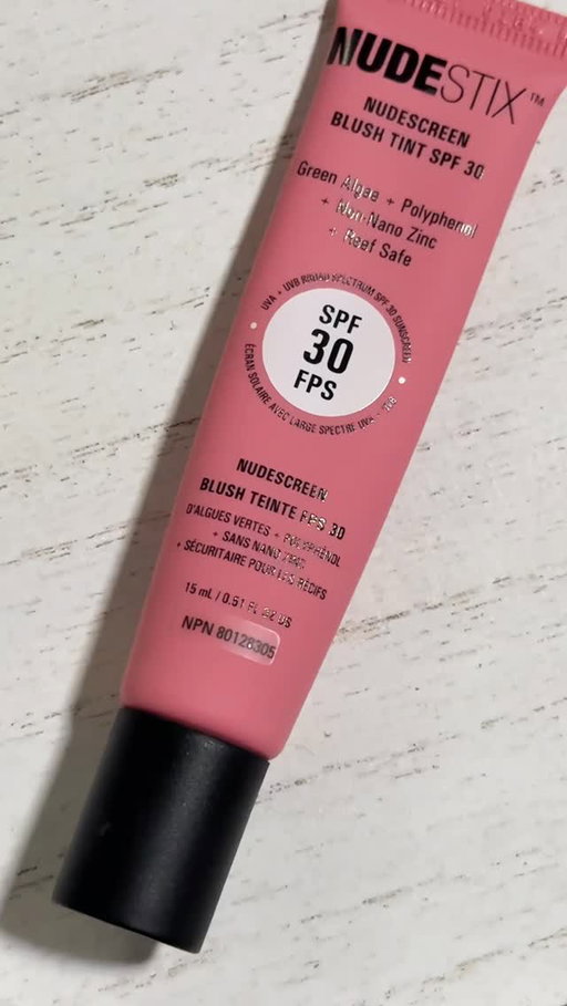NUDESTIX Nudescreen Blush Tint SPF 30
Shade: Pink Sunrise - A cool fresh pink

WHAT IT IS:
A multi-tasking liquid blush tint with SPF 30 for cheeks, eyes, and lips. Delivers fresh, soft color while protecting against UVA/UVB rays, blue light, and environmental stressors. Clean, vegan, reef-safe formula made with 100% mineral non-nano zinc oxide.

I absolutely love that the outer packing is biodegradable!! Well done @nudestix @taylor_frankel @ally_frankel 

#nudestix #nudestixblush #nudescreenblushtint #blush #blusher