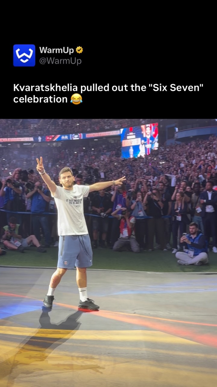 😂

Khvicha Kvaratskhelia enjoyed a spectacular 2025–26 season with Paris Saint-Germain, anchoring the left wing in Luis Enrique’s 4-3-3 system. Wearing the number 7 shirt, the Georgian star proved to be a major offensive engine for the French giants, notably racking up 10 goals and 6 assists across 16 matches in their European campaign. His season culminated in ultimate glory, at the Puskas Arena, where he won the penalty that led to PSG’s equalizer against Arsenal before securing the Champions League title. He was subsequently honored as the tournament’s best player.

(Via @ilies_peeters )