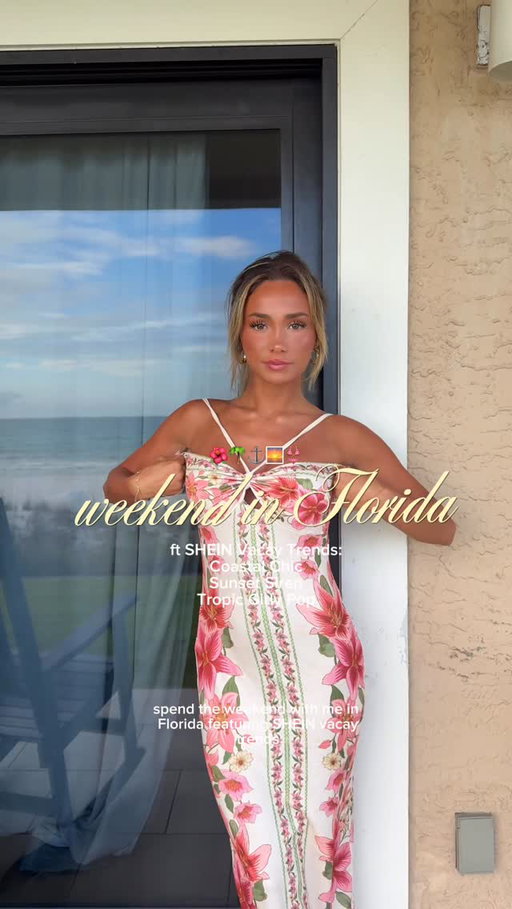 Florida weekend 🌴☀️🩵 little vacay vlog + all my Coastal Chic, Tropic Girly Pop & Sunset Siren looks ✨Search “Vacay Vibe” on SHEIN.com to shop these looks 💋 #SHEINVacay #SHEINTrends #SHEINpartner @shein_us @sheinofficial