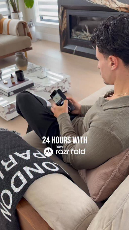 #MotorolaPartner My first 24 hours with the new #razr fold! @motorolaus #MakeItIconic