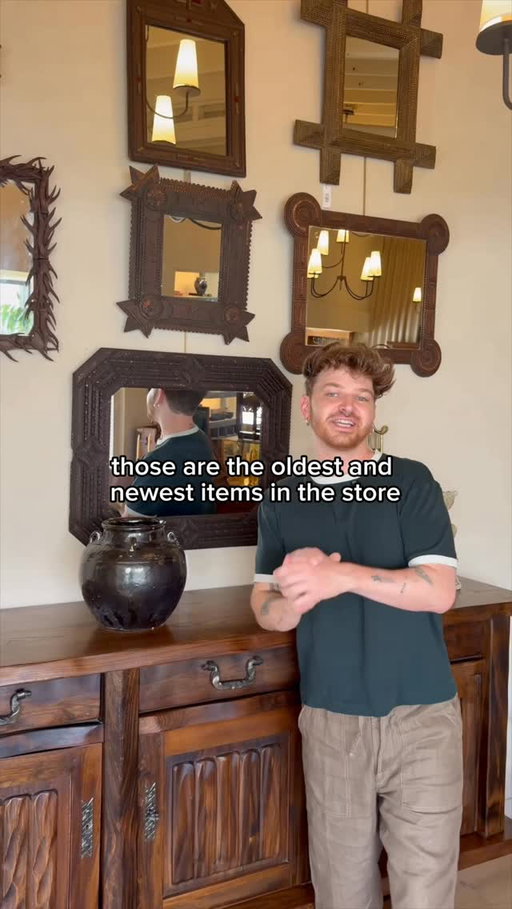 What’s the Oldest vs. Newest items in the shop?! We do have a few pieces from the 16th & 17th century online but in store it’s probably the mirrors! #vintage #vintagedecor #homedecorstore #lonefox #furniture