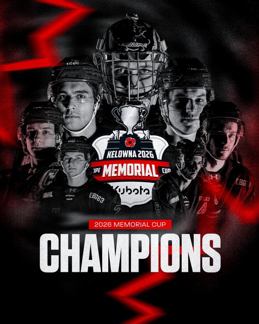 THE CUP IS COMING HOME. 🏆

2026 MEMORIAL CUP CHAMPIONS. YOUR KITCHENER RANGERS.