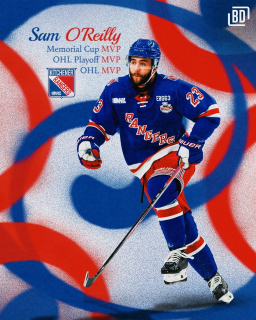 HAVE A SEASON, SAM O’REILLY 👏

The Rangers’ forward joins Brad Richards, Corey Perry and Mitch Marner as the only players to win Memorial Cup MVP, OHL Playoff MVP and OHL MVP in the same season. 😳 #MemorialCup