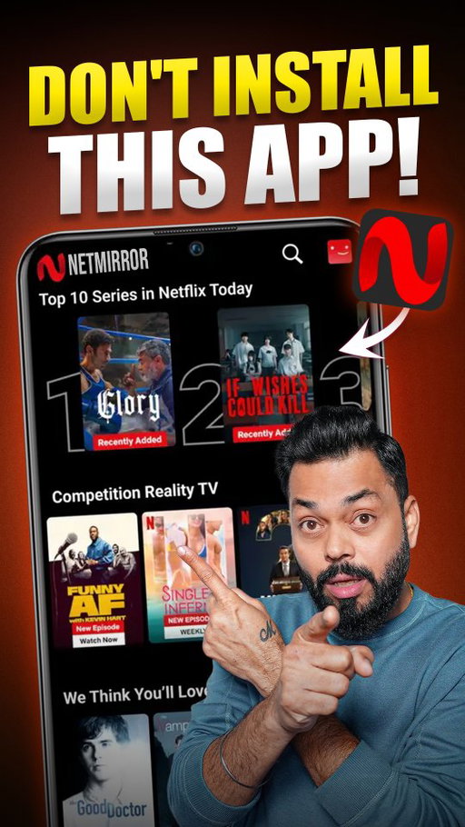 Uninstall NetMirror Right Now🚨

Share this reel with your friends and in your WhatsApp groups and help them stay safe. ⚠️

[ NetMirror App, Free Movies App, Free Web series app ]

#netmirror #freemovies #freewebseries #freemoviesapp #techreels