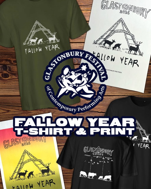 Glastonbury Festival 2026 Fallow Year T-shirts & Free Press Prints

Available to pre-order now from our online shop (link in bio). 

Raising funds for @somersetwt.
