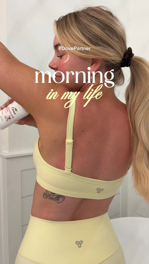 #DovePartner spend the morning with me!!☁️✨ I’ve been reaching for my @dove aluminum free deodorant every morning lately and it’s one of those little things that helps me feel fresh and confident no matter how busy the day gets! comment “shop” for links!! #morning #morningvlog #dove #lifestyle