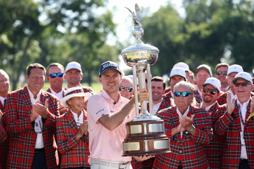 What a ride !!!

Incredibly thankful to get the win at Colonial and to do it with my family there with me. I added the @charles_schwab_challenge to my schedule just a few weeks ago and I’m so glad that I did. It is one of the purest tests we have on tour, where you are rewarded for accuracy and patience just like golf at the highest level should be. I cannot thank the tournament staff and volunteers enough for such a wonderful week, and the fans for cheering me on and making this one so special. 

Thankful to the Lord, the Giver of all good gifts! 

I have played well over the last 12 months but also had some close calls that hurt. It’s an ongoing battle out here every single week to keep fighting and keep believing in yourself. The emotion you saw from me on 18 perhaps provides a small window into just how much the fight means to me. We play golf for those moments, but they don’t always treat us kindly in return. 

Gutted for Eric, as he played so well all week. He should be really proud of himself and I know he will get that victory soon. 

See you all at @memorialgolf !
