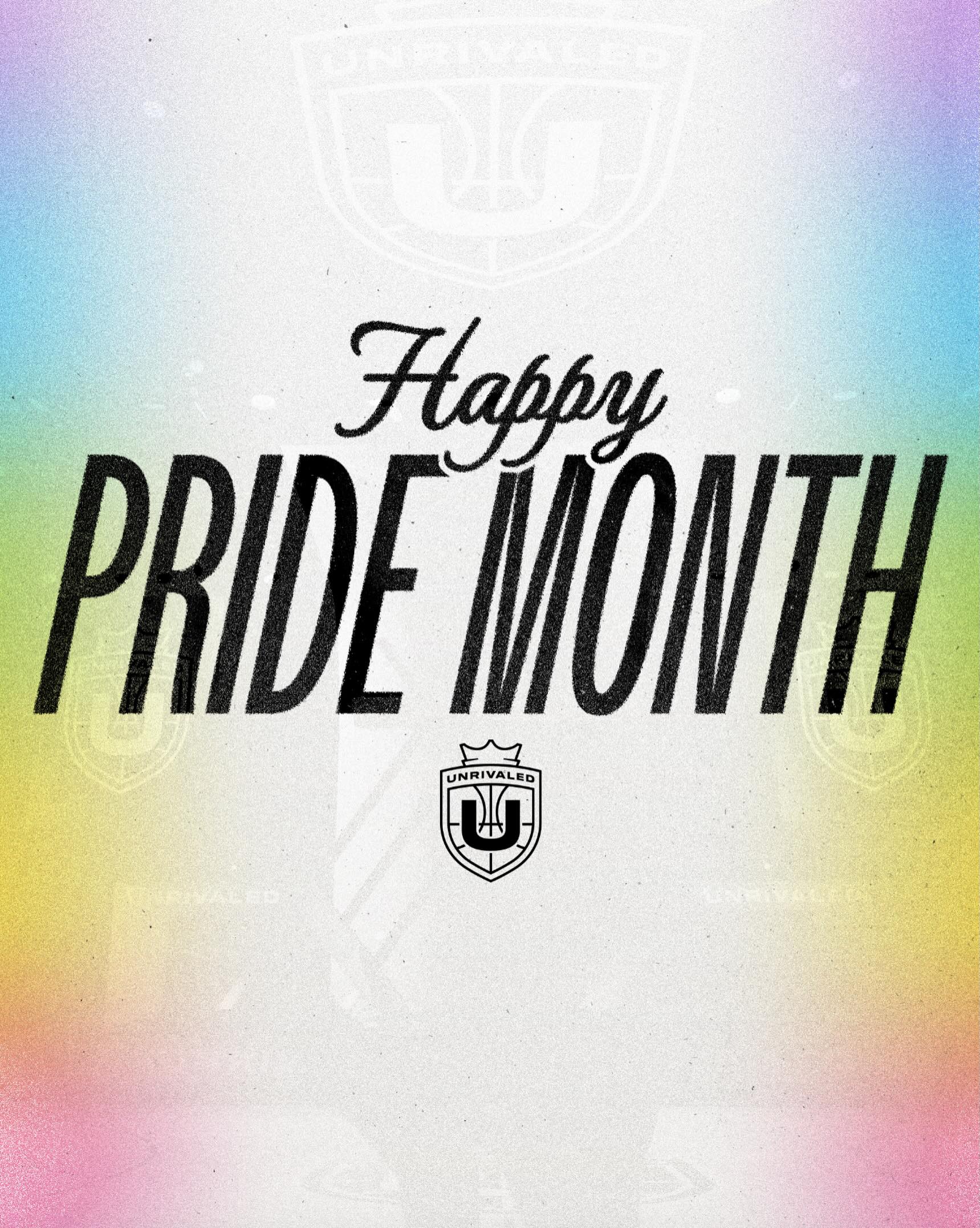 Happy Pride from Unrivaled! Celebrating the athletes and fans who live authentically and inspire us all, this month and every month 💜