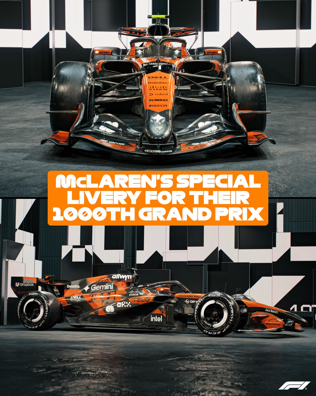 A special look for a momentous occasion 🤩

McLaren will celebrate their 1000th Grand Prix in Monaco this weekend, and they're doing it with a special one-off livery 🧡

#F1 #Formula1 #MonacoGP @mclarenf1