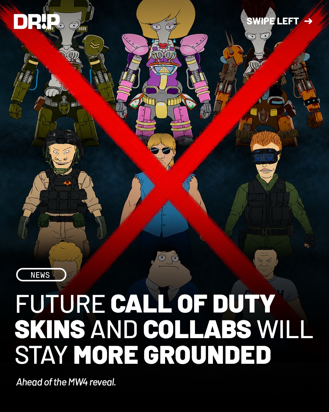 Call of Duty has promised to keep skins and collabs “grounded” in the next Modern Warfare title. They recently shared: “This is all about staying true to Modern Warfare. No clowny skins for launch and seasons beyond.” Thoughts?