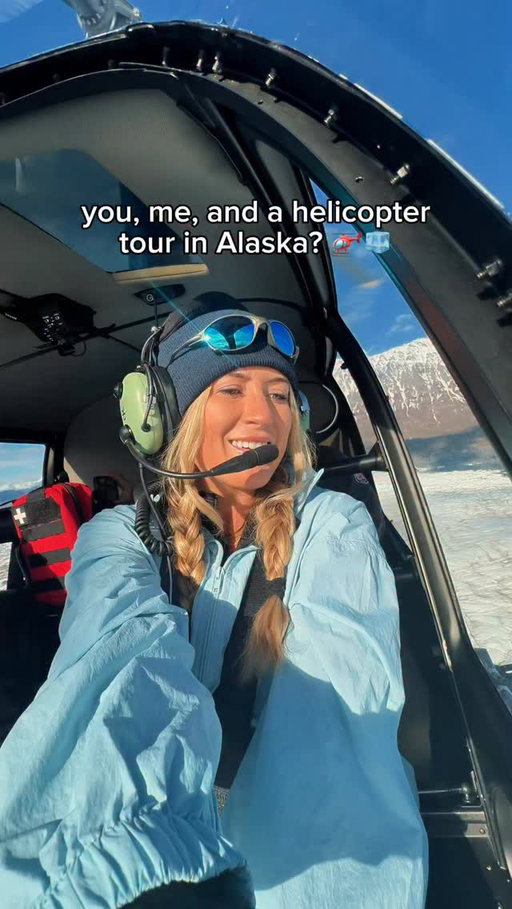 You, me, and a helicopter tour in Alaska 🚁🧊👇🏼

The Grand Kinik Tour is one of the best tours with @alaskahelicoptertours Located about an hour from Anchorage and 20 mins from Palmer, this experience is one that you will not forget. 

Glacier landing. Endless mountain views. Frozen lakes. Crystal-blue meltwater pools. The kind of scenery that makes you question if what you’re looking at is actually real.

#alaska #travel #helicopter #glacier #ice