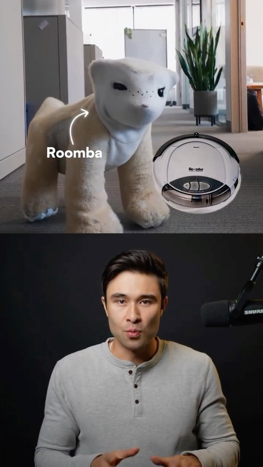 iRobot co-founder Colin Angle, whose company sold over 50 million Roombas, has unveiled his new venture, Familiar Machines & Magic.

Its first product is a furry, bear-like quadruped robot with 23 motorized joints, a touch-sensitive coat, cameras, and microphones.

The robot communicates through expressive movements rather than speech.

A custom onboard AI gives it personality and memory while keeping user data off the cloud.

Beyond companionship, it aims to reinforce healthy routines, like limiting screen time.

Angle compares its cost to pet ownership, targeting sales next year.

Whether it can sustain long-term engagement, where past social robots failed, remains the big question.