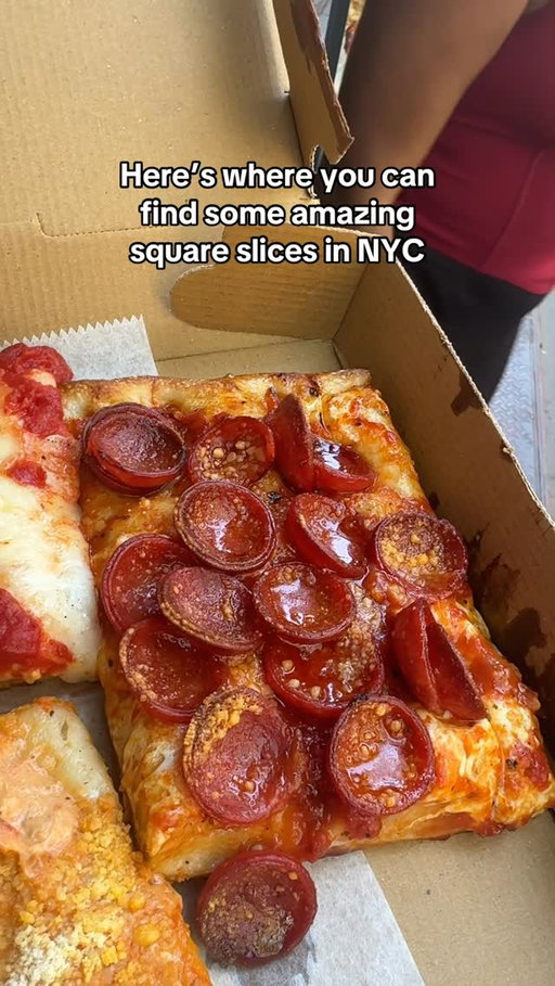 Amazing slices from @villagesquarepizza 🍕 Be sure to visit one of their many locations throughout NYC and grab a couple of delicious slices! 😋 
📍Village Square Pizza 
#villagesquarepizza #pizza #nycpizza #nycfoodies #newyorkfoodie