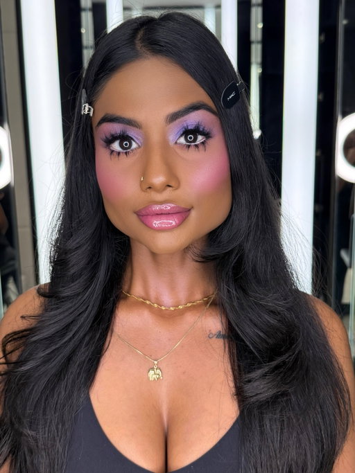 If you know me, you know I love colour, glitter, and anything dramatic ✨

Bold, creative, editorial makeup will always have my heart 🎨💖

Inspired by @paintedbyesther 🩷 

#MACCosmeticsCanada #MACSkinfinish #paintedbyesther #blushcombo #makeup