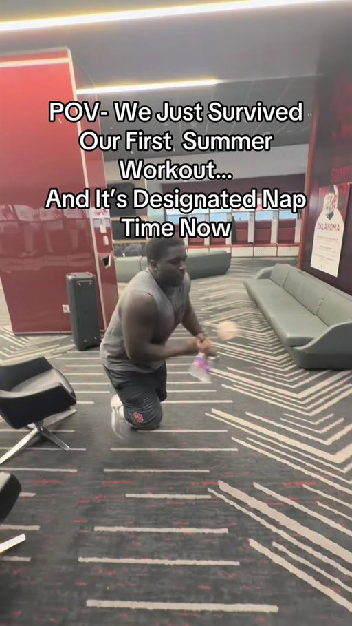 Is The Post Practice Nap A Universal Thing??? 😂 
#jakekreulclassic #d1 #highschoolfootball #dlathlete #summerworkouts