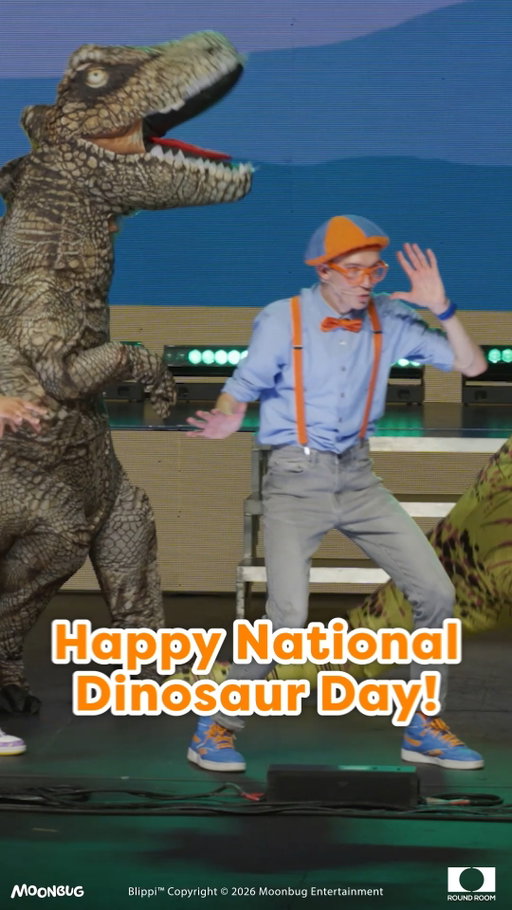 🦖 ROAR if you love dinosaurs! 🦖
Celebrate National Dinosaur Day with the Dino Dance—can you stomp and wiggle along?